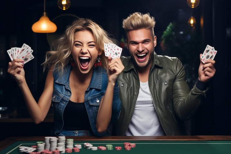 Casino entertainment interface showing responsible gaming tools and account management features